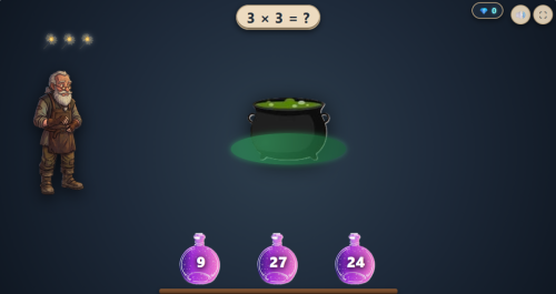 Alquimista (tablas de multiplicar)